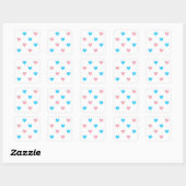 Trans Pride Hearts Stickers (Vel)