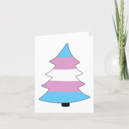 Trans Pride Holigay Boom Feestdagen Kaart