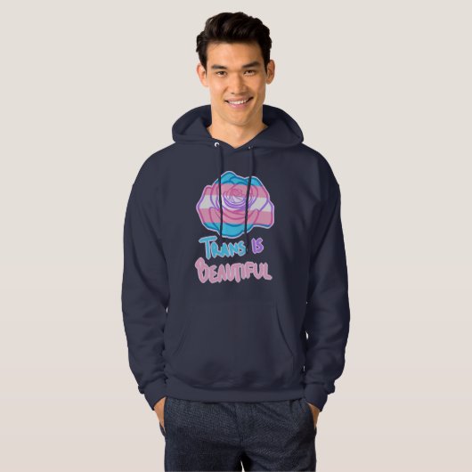 Trans Pride Hoodie (Voorkant volledig)
