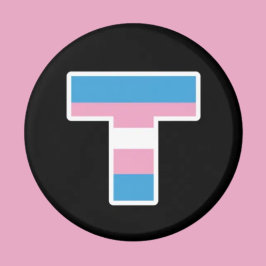 Trans Pride Hoofdletter T Magneet