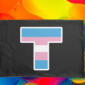 "Trans Pride Hoofdletter T Pillowcase Set Kussensloop