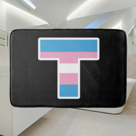 Trans Pride-hoofdstad T-badmat Badmat