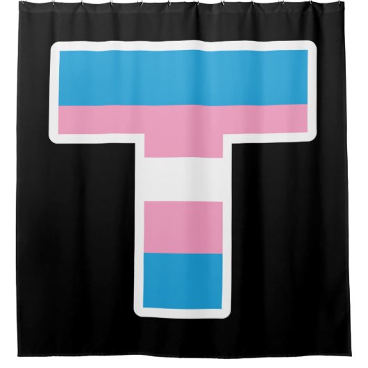 Trans Pride Hoofdstad T Douchegordijn (Voorkant)