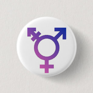 Trans* Pride knop Ronde Button 3,2 Cm