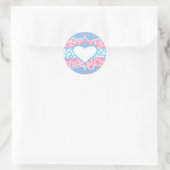 Trans Pride Kriebels Ronde Sticker (Tas)