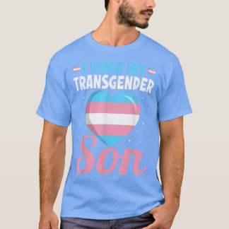 Trans Pride mam papa Ik hou van mijn transgenderzo T-shirt