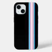 Trans Pride Minimalistische iPhone Hoes (Achterkant)