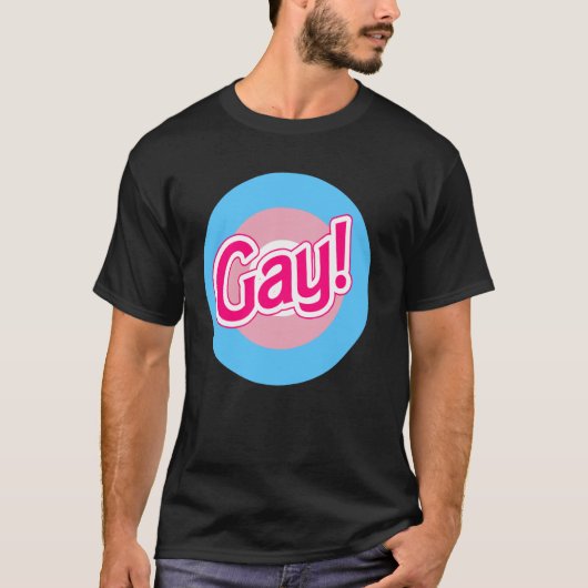 Trans Pride Mod Target - Trans Pride Flag Bullseye T-shirt (Voorkant)