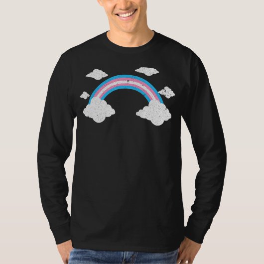 Trans Pride Month Lgbtq Transseksuele Vlag Regenbo T-shirt (Voorkant)
