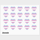 TRANS PRIDE NOODLIJDEND ONTWERP HART STICKER (Vel)