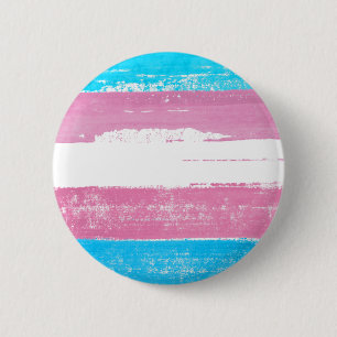 Trans Pride Paint Ronde Button 5,7 Cm