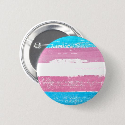 Trans Pride Paint Ronde Button 5,7 Cm (Voorkant /achterkant)