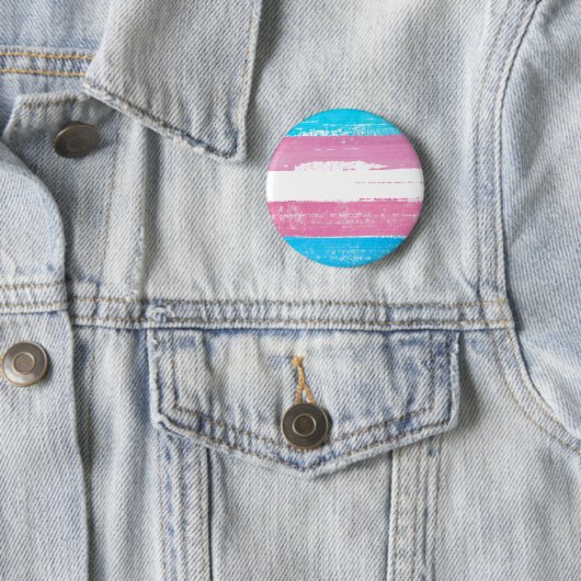 Trans Pride Paint Ronde Button 5,7 Cm (In situ)