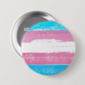 Trans Pride Paint Ronde Button 7,6 Cm (Voorkant /achterkant)