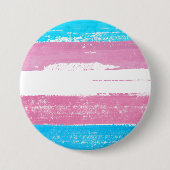 Trans Pride Paint Ronde Button 7,6 Cm (Voorkant)
