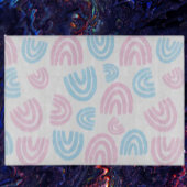 Trans Pride Pastel Rainbow Glass snijplank