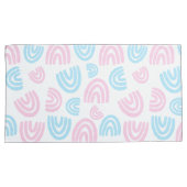 Trans Pride Pastel Rainbow Kussensloop (Voorkant-Rechts)