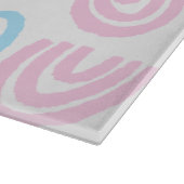 Trans Pride Pastel Regenboog Glas Snijplank (Hoek)