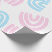 Trans Pride Pastel Regenboog Inpakpapier (Hoek)