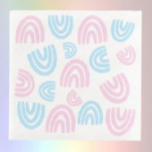 Trans Pride Pastel Regenboog Papier Servet