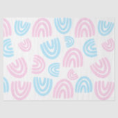 Trans Pride Pastel Regenboog Tissuepapier (Voorkant)
