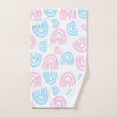 Trans Pride Pastel Regenboord Handdoeken Set (Handdoek)