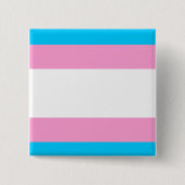 Trans Pride Pin Badge Vierkante Button 5,1 Cm (Voorkant)