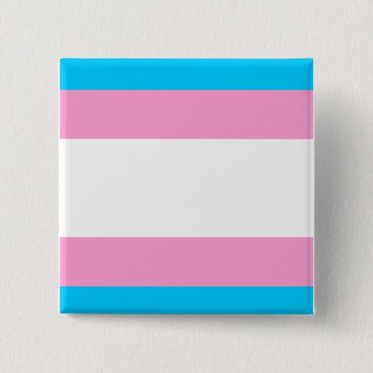 Trans Pride Pin Badge Vierkante Button 5,1 Cm (Voorkant)
