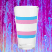 Trans Pride Pint Glass: schip met trots Glas