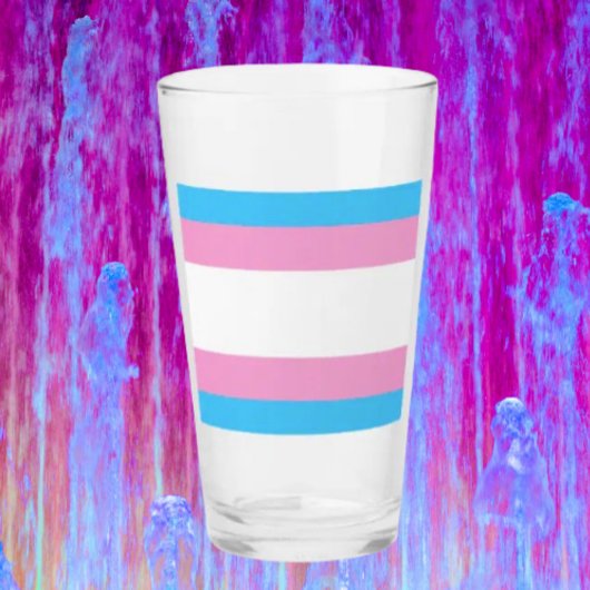 Trans Pride Pint Glass: schip met trots Glas