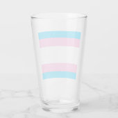 Trans Pride Pintglas: Drink met trots Glas (Achterkant)