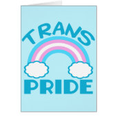 Trans Pride Rainbow Beauful Transgender Card (Voorkant)
