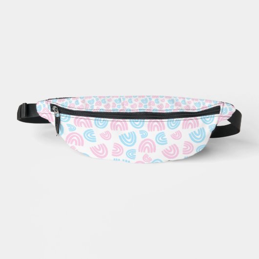 Trans Pride Rainbow Fanny Pack Heuptasje (Voorkant)