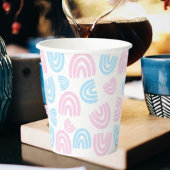 Trans Pride Rainbow Paper Cup Papieren Bekers