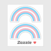 Trans Pride Rainbow Sticker (Vel)