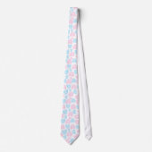 Trans Pride Regenboog Elegantie Halsdoek Stropdas (Voorkant)