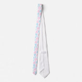 Trans Pride Regenboog Elegantie Halsdoek Stropdas (Achterkant)