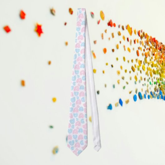 Trans Pride Regenboog Elegantie Halsdoek Stropdas
