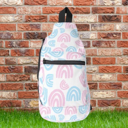 Trans Pride Regenboog Schoudertas Sling Bag