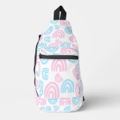 Trans Pride Regenboog Schoudertas Sling Bag (Voorkant)