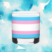 Trans Pride Rocks Glass: schip met solidariteit Whisky Glas
