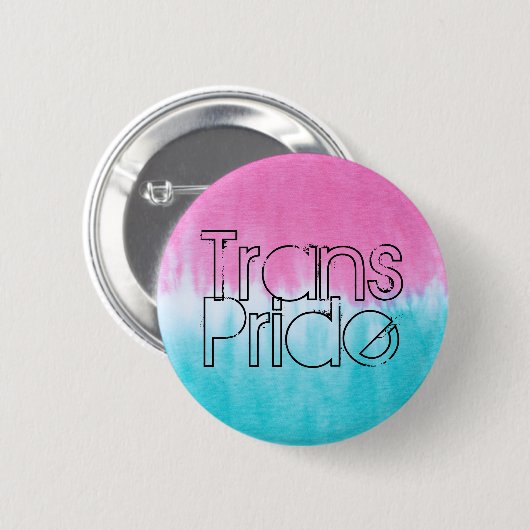 Trans Pride Ronde Button 5,7 Cm (Voorkant /achterkant)