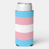 Trans Pride. Seltzer Blikjeskoeler (Seltzer Achterkant)