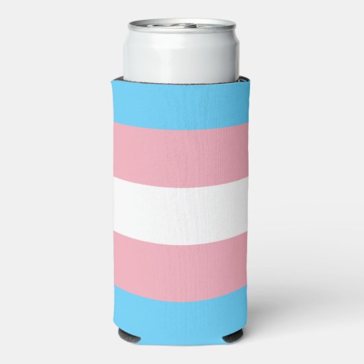 Trans Pride. Seltzer Blikjeskoeler (Seltzer Achterkant)