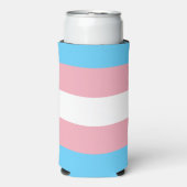 Trans Pride. Seltzer Blikjeskoeler (Seltzer Voorkant)