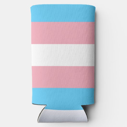 Trans Pride. Seltzer Blikjeskoeler (Achterkant)