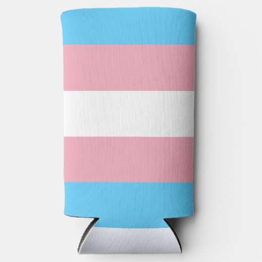 Trans Pride. Seltzer Blikjeskoeler (Voorkant)
