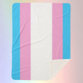 Trans Pride Sherpa-omarming Sherpa Deken
