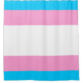 Trans Pride Shower Curtain: Splash van inclusivite Douchegordijn (Voorkant)