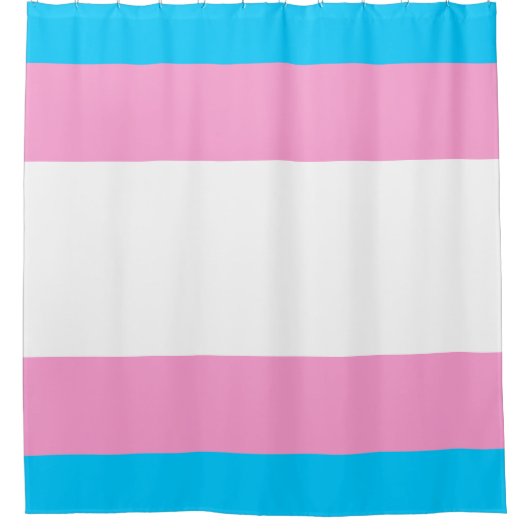 Trans Pride Shower Curtain: Splash van inclusivite Douchegordijn (Voorkant)